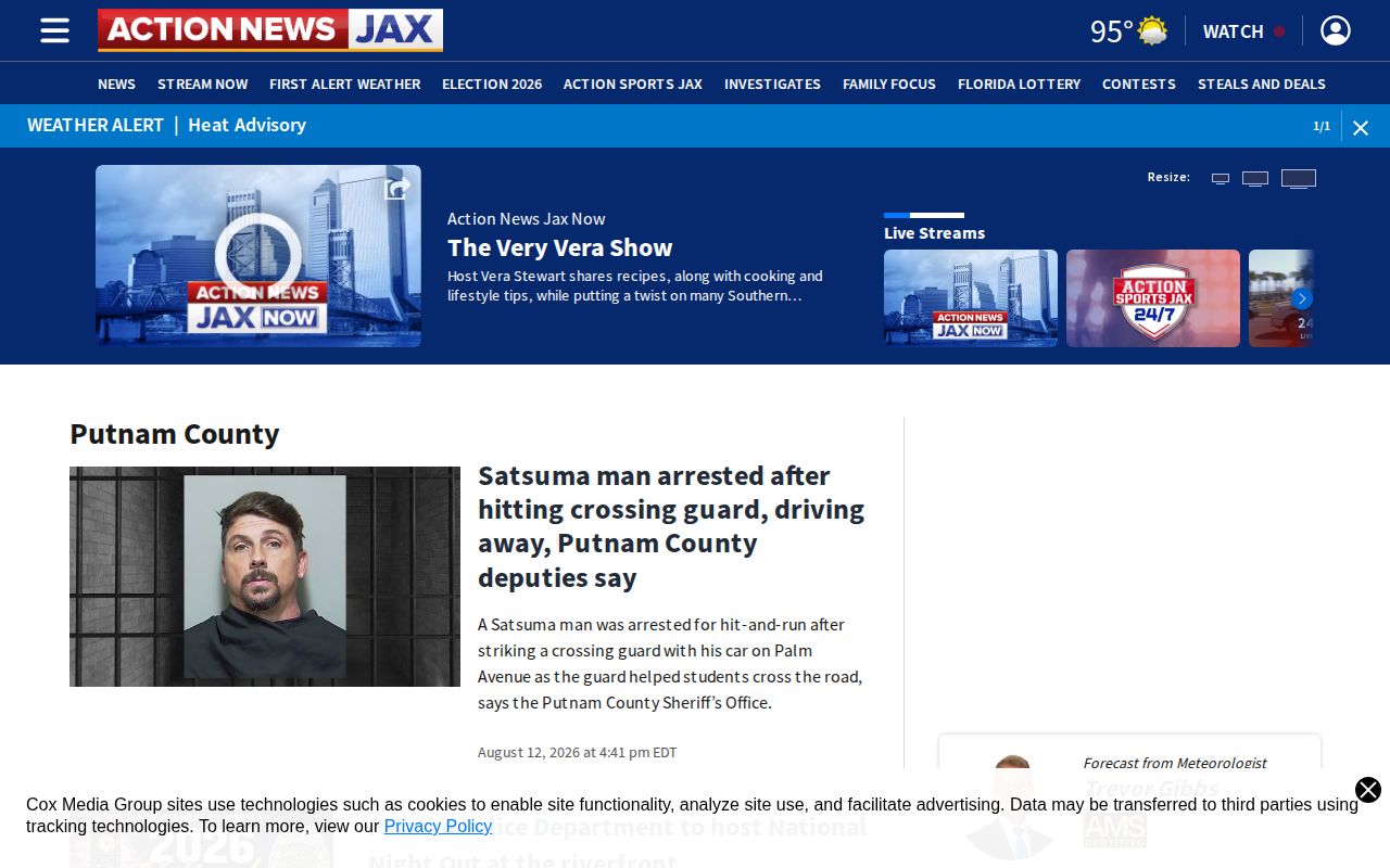 Action News Jax Putnam County crime news landing page